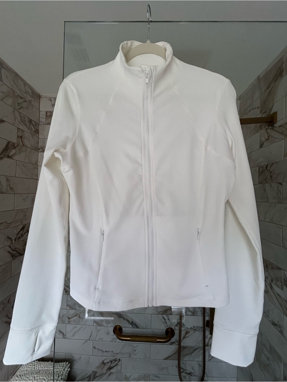 HALARA Women’s White Zip-Front Jacket - Lightweight Everyday Layer